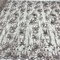 1 Yard Beaded Rhinestone 3D Floral Lace Fabric Embroidered 100 Percent Polyester Net Mesh 50 inch Width